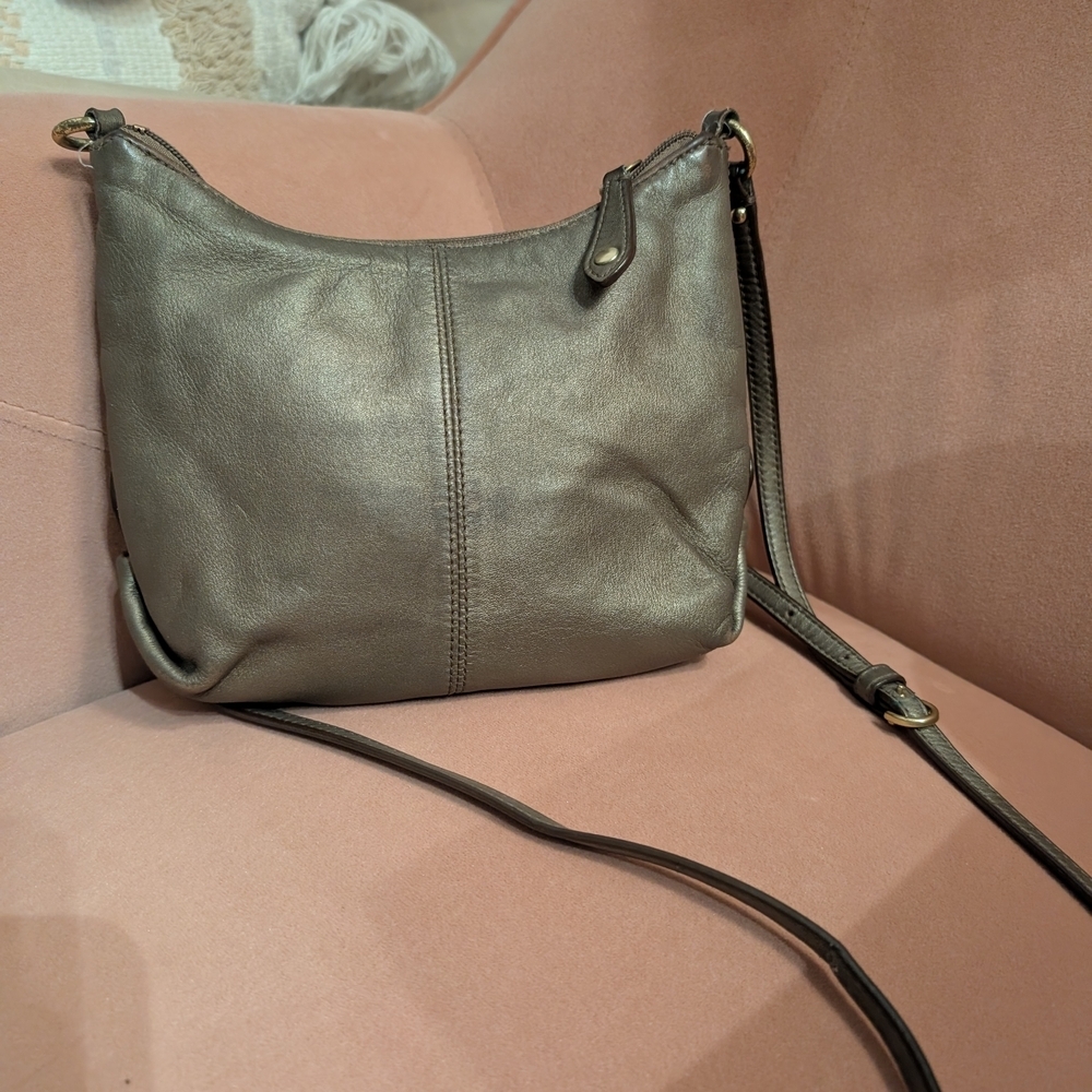 COACH Metallic Bronze Crossbody Bag - Picture 5 of 7